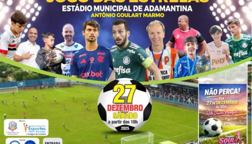 Jogo das Estrelas acontece neste sábado no Estádio Municipal