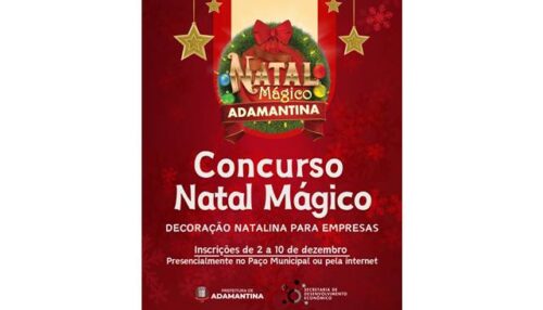 Inscrições para o Concurso Natal Mágico 2025 estarão abertas a partir desta terça-feira (2)