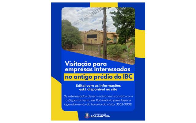 Visitação para empresas interessadas no antigo prédio do IBC continua aberta
