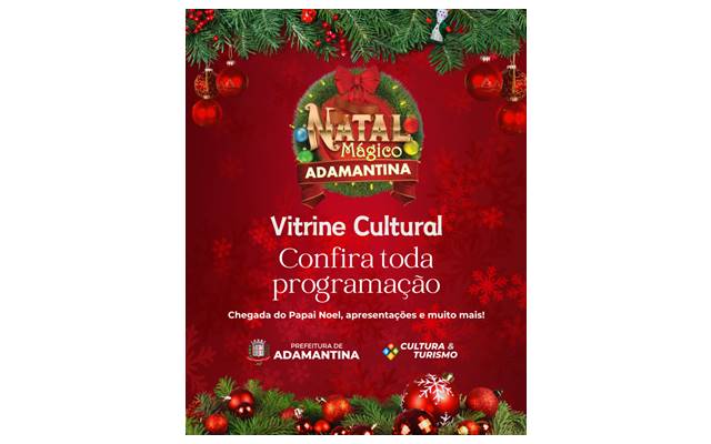 “Vitrine Cultural” no Paço Municipal de Adamantina tem início nesta quarta-feira (10)