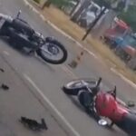 Colisão entre duas motocicletas deixa três feridos na Avenida São Paulo, em Parapuã