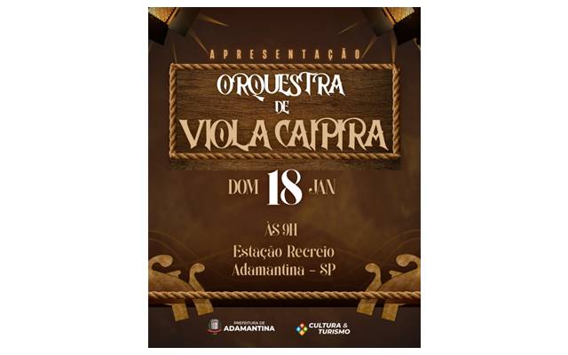 Orquestra de Viola Caipira realiza apresentação neste domingo(18) na Estação Recreio a partir das 9h