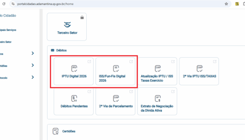 Contribuintes podem baixar carnês dos tributos municipais diretamente na página da Prefeitura de Adamantina