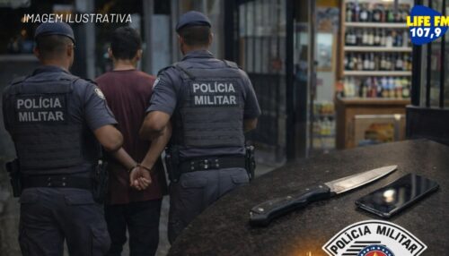 POLÍCIA MILITAR PRENDE HOMEM POR DESCUMPRIMENTO DE MEDIDA PROTETIVA