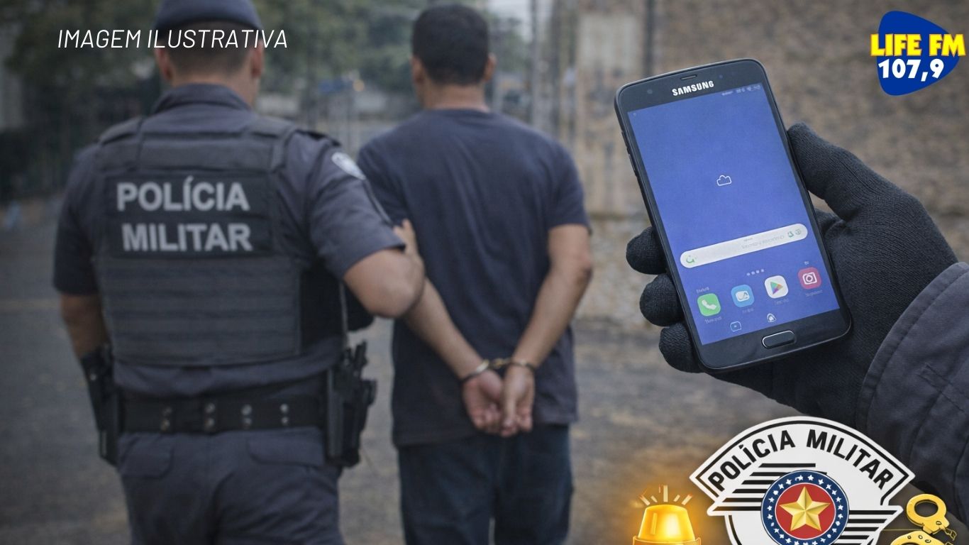 POLÍCIA MILITAR LOCALIZA AUTOR E CELULAR FURTADO EM ADAMANTINA