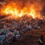 INCÊNDIO DESTRÓI CERCA DE SEIS TONELADAS DE RECICLÁVEIS EM LUCÉLIA