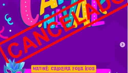Prefeitura de Adamantina cancela matinê do Caldeira Folia Kids no Parque Caldeira devido à previsão de chuva