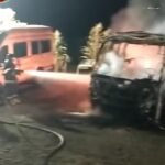 Incêndio atinge garagem do Grupo Massei em Adamantina