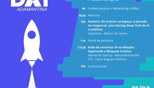 Adamantina recebe Startup Day com palestras sobre inovação, inteligência artificial e empreendedorismo