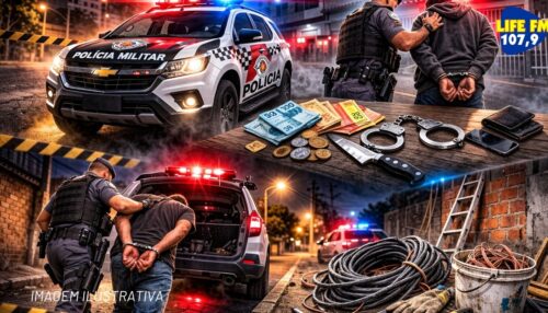 Polícia Militar em ação em toda a região