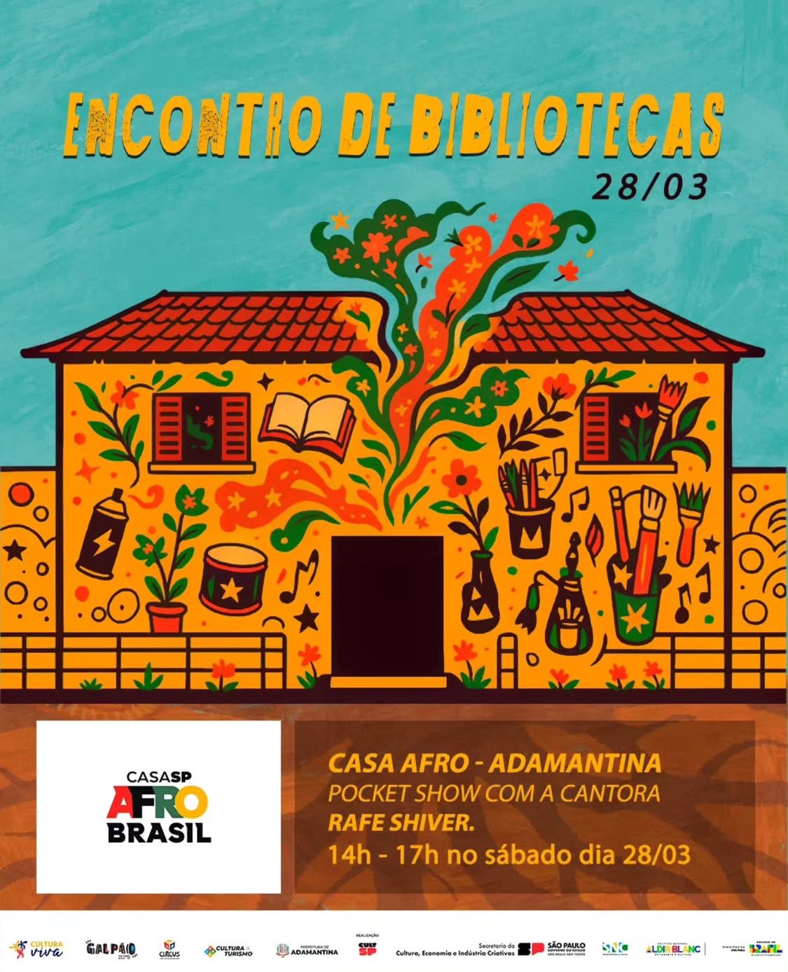 Adamantina sediará no final deste mês encontro presencial da rede de bibliotecas comunitária do fórum do interior profundo