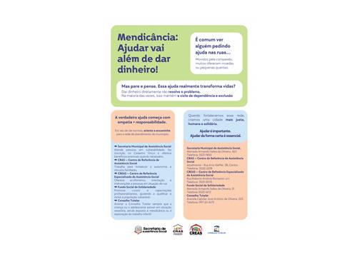 Mendicância, ajudar é importante, ajudar da forma certa é essencial