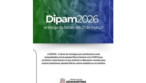 DIPAM pode ser entregue até o final deste mês