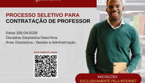 Fatec Adamantina abre inscrições para professor de Estatística no curso de Ciência de Dados