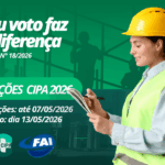 FAI abre inscrições para eleição da CIPA – Gestão 2026/2027