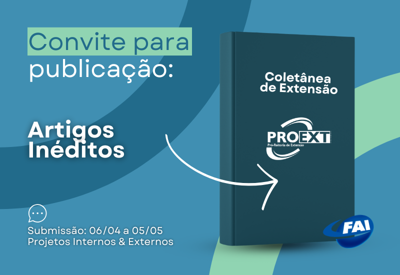 Pró-reitoria de Extensão da FAI abre prazo de submissão de artigos acadêmicos para livro