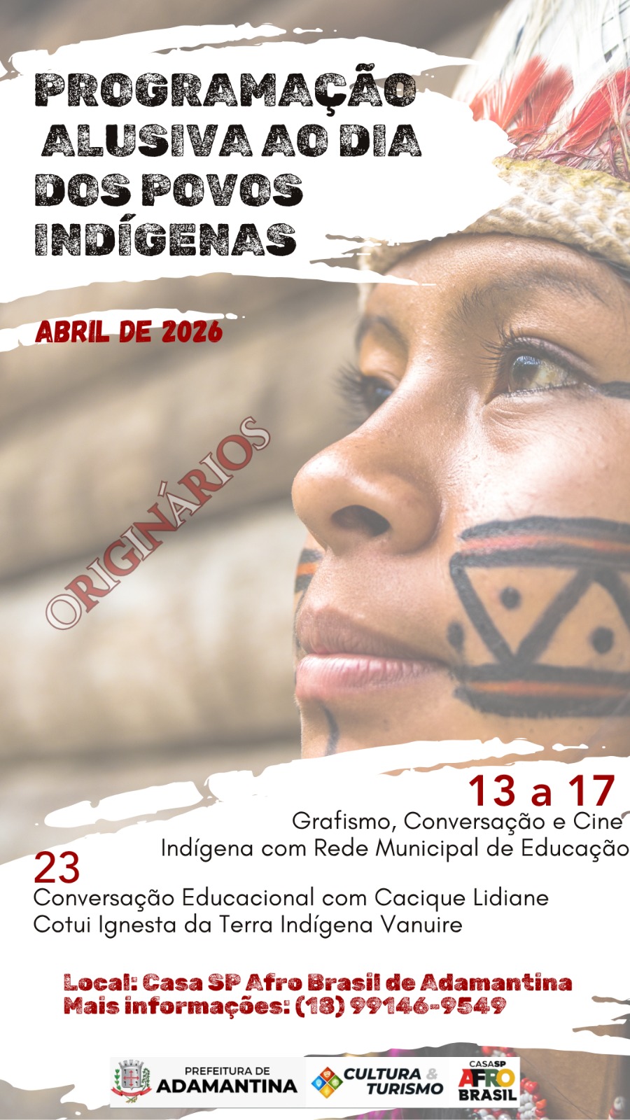 Prefeitura de Adamantina promove ações em valorização à cultura dos povos indígenas