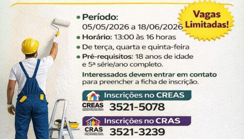 Prefeitura de Adamantina abre inscrições para curso de técnicas para pintura predial