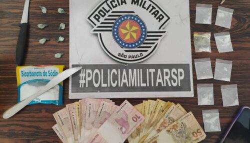 POLÍCIA MILITAR PRENDE HOMEM POR TRÁFICO DE DROGAS EM ADAMANTINA