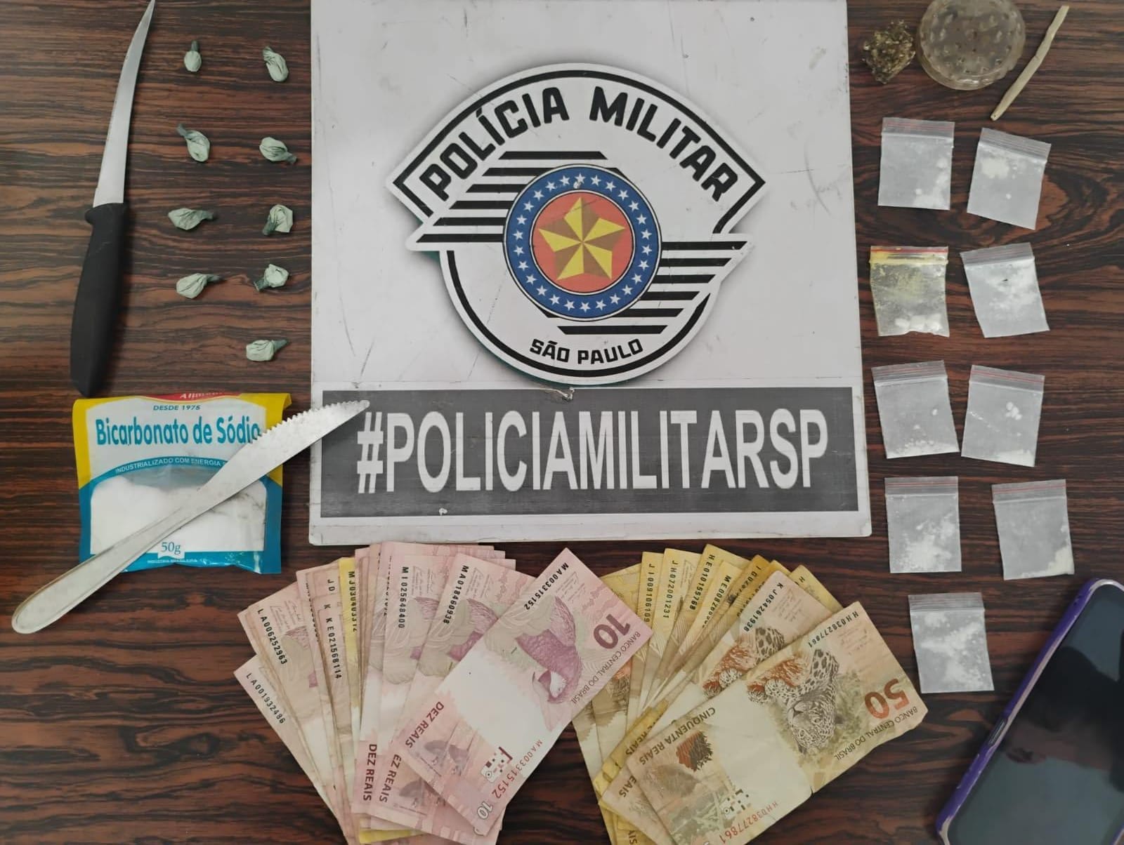 POLÍCIA MILITAR PRENDE HOMEM POR TRÁFICO DE DROGAS EM ADAMANTINA