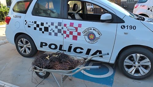 POLÍCIA MILITAR PRENDE INDIVÍDUO POR FURTO DE CABOS ELÉTRICOS EM DRACENA