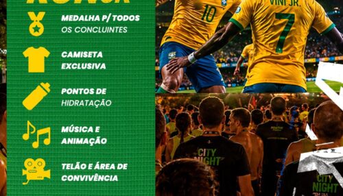 HEXA RUN 5K vai celebrar os 77 anos de Adamantina com corrida, caminhada e transmissão de Brasil x Marrocos em telão