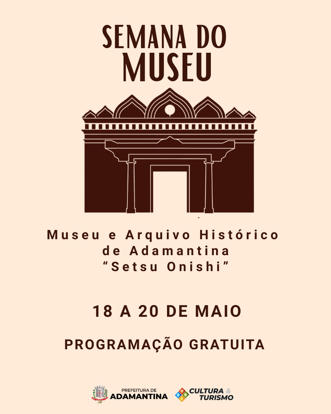 Museu Setsu Onishi promove programação especial da Semana Nacional de Museus com oficinas, visitas guiadas e atividades culturais em Adamantina
