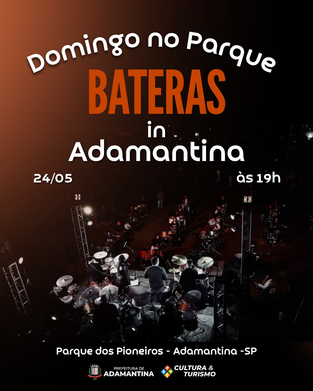 Domingo no Parque terá o “Bateras in Adamantina”