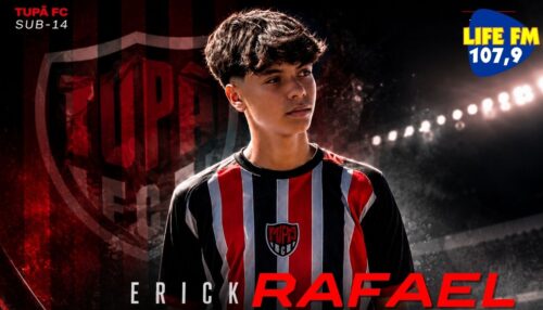 ATLETA DE LUCÉLIA SE CONSOLIDA COMO DESTAQUE DO TUPÃ FC NO CAMPEONATO PAULISTA SUB-14