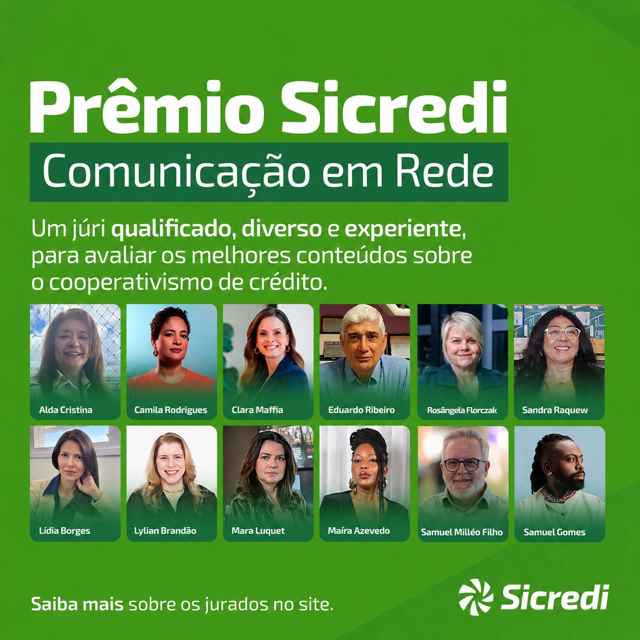 Prêmio Sicredi Comunicação em Rede reúne grandes nomes do jornalismo brasileiro em seu júri