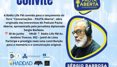 Life FM realiza lançamento do livro da segunda temporada do Pauta Aberta no próximo dia 30