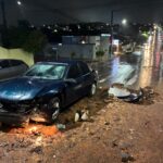Acidente em canteiro central mobiliza equipes da Secretaria Municipal de Obras em Adamantina