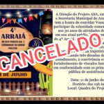 Prefeitura de Adamantina informa cancelamento do 4º Arraiá do Projeto ASA devido às condições climáticas