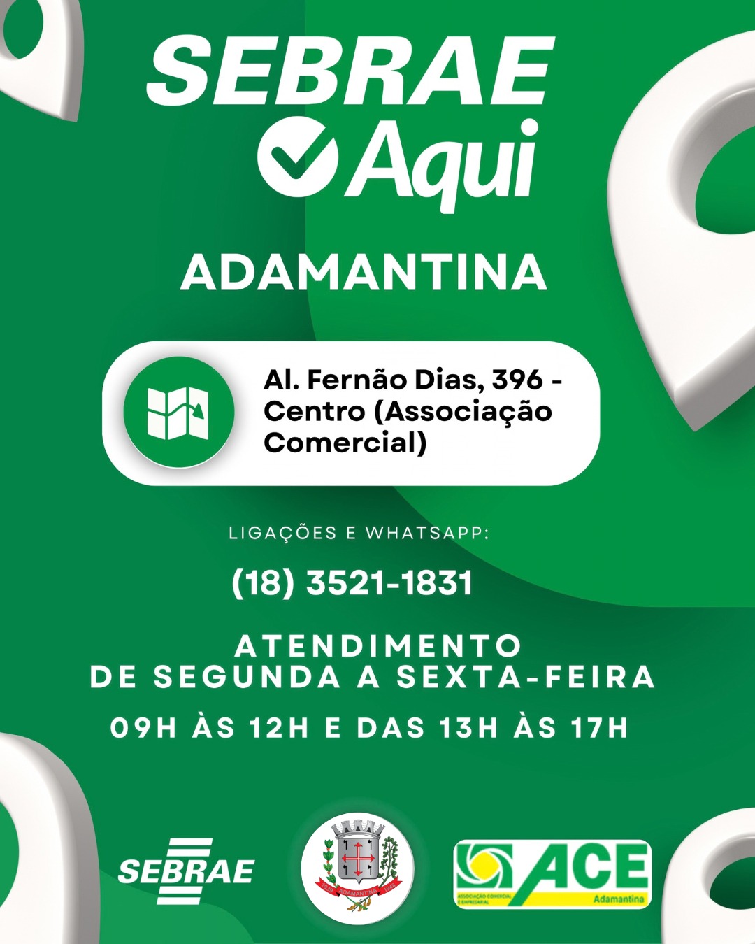 ADAMANTINA TEM MAIS FORÇA PARA EMPREENDER!