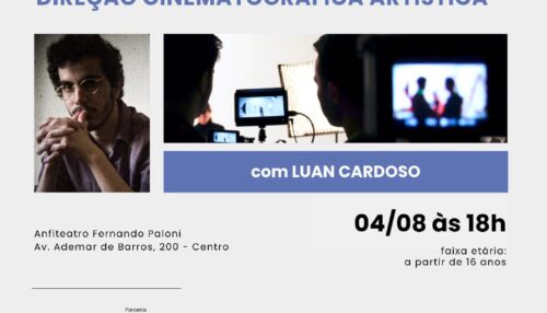Adamantina recebe oficina gratuita do Pontos MIS sobre Direção Cinematográfica Artística