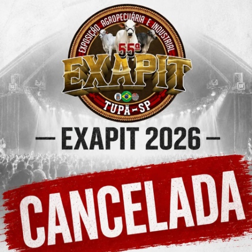 Exapit 2026 é cancelada em Tupã; compradores de camarotes poderão pedir reembolso