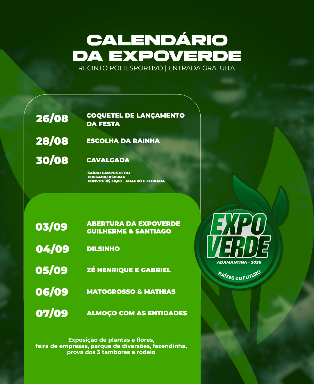 ExpoVerde 2026 valoriza a agricultura familiar de Adamantina com o Galpão do Agronegócio