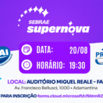 FAI e Sebrae promovem evento gratuito sobre inovação e mercado no dia 20 de agosto