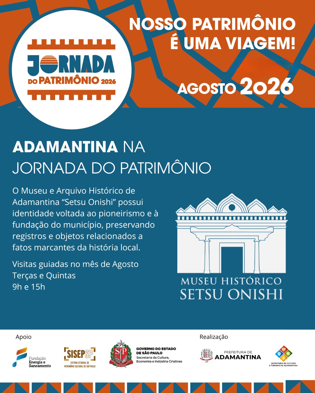 Museu de Adamantina está inscrito no Jornada do Patrimônio
