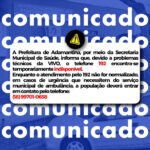 AVISO IMPORTANTE À POPULAÇÃO
