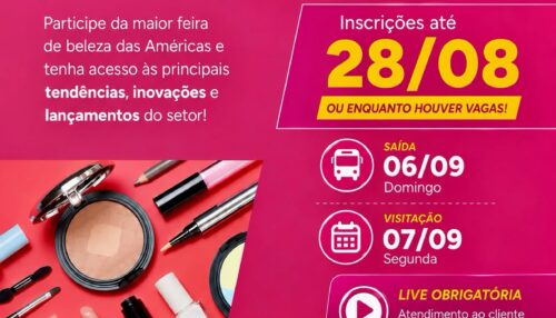 Sebrae leva empreendedores da beleza de Adamantina, Mariápolis e Lucélia para a Beauty Fair 2026