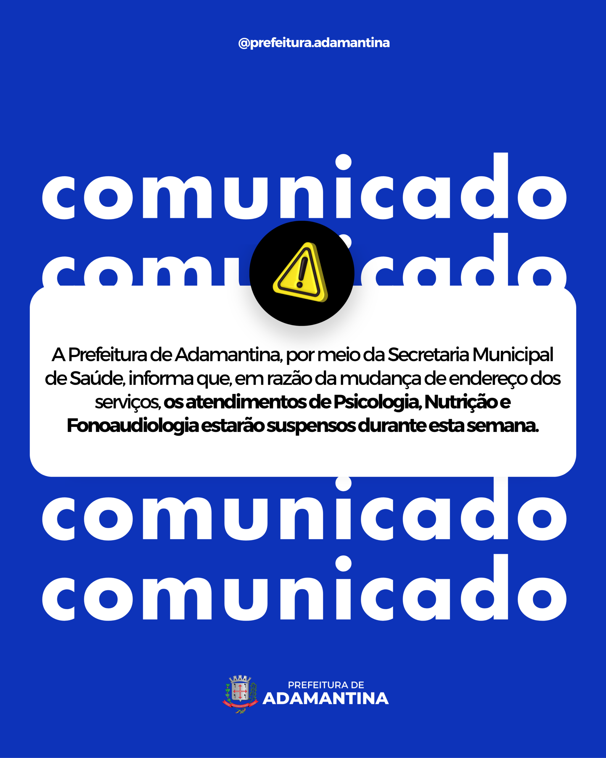 AVISO À POPULAÇÃO