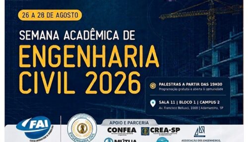 FAI promove a Semana Acadêmica de Engenharia Civil