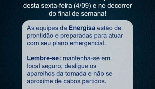 Energisa antecipa plano emergencial para mais um fim de semana de chuvas intensas na região