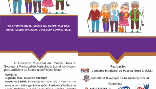 Adamantina realiza Semana da Pessoa Idosa entre os dias 28 de setembro e 2 de outubro