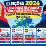 Eleições 2026: Lula vence na maioria dos países europeus; Flávio Bolsonaro ganha na Grécia