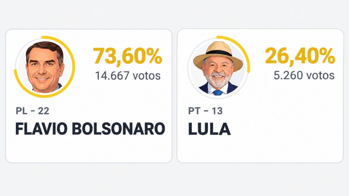 Flávio Bolsonaro vence em Adamantina, mas Lula é Reeleito presidente do Brasil
