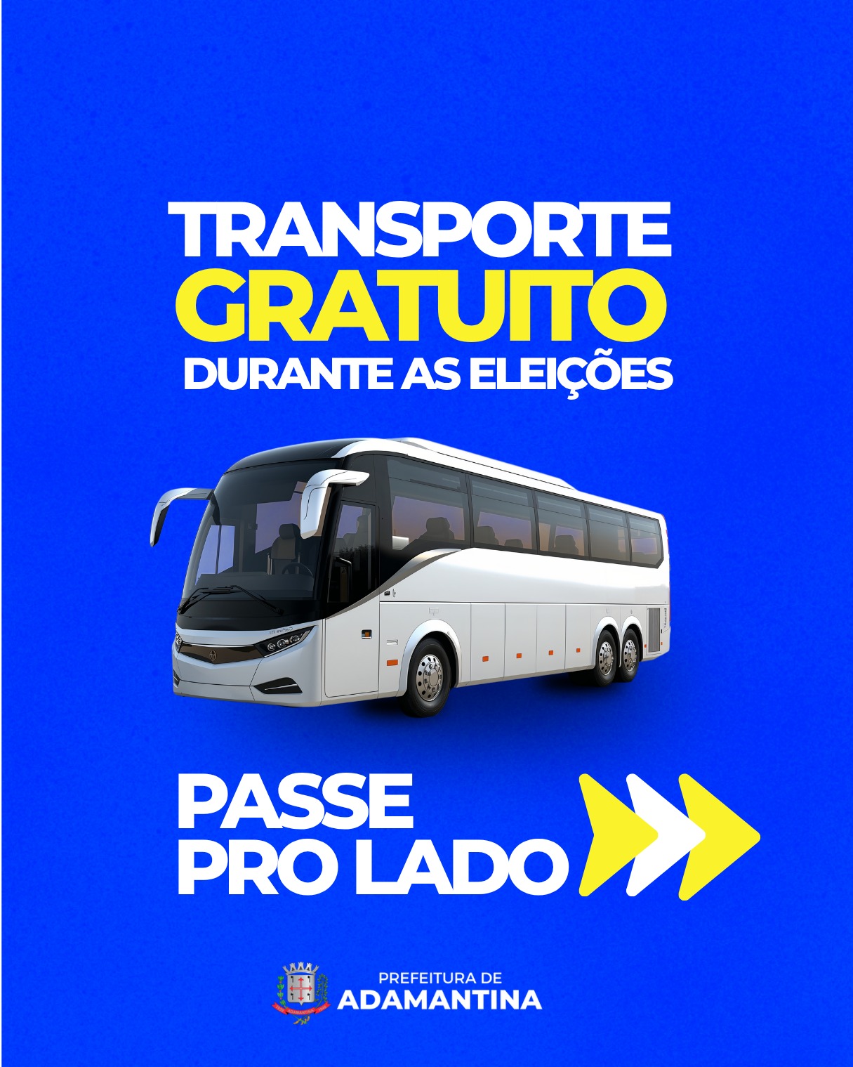 Eleitores devem ficar atentos aos horários do transporte gratuito no dia da eleição