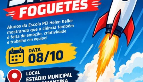 Estudantes da EE Helen Keller disputam a 1ª etapa do Campeonato Space Foguetes