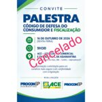 Procon de Adamantina informa cancelamento de palestra destinada a comerciantes e fornecedores